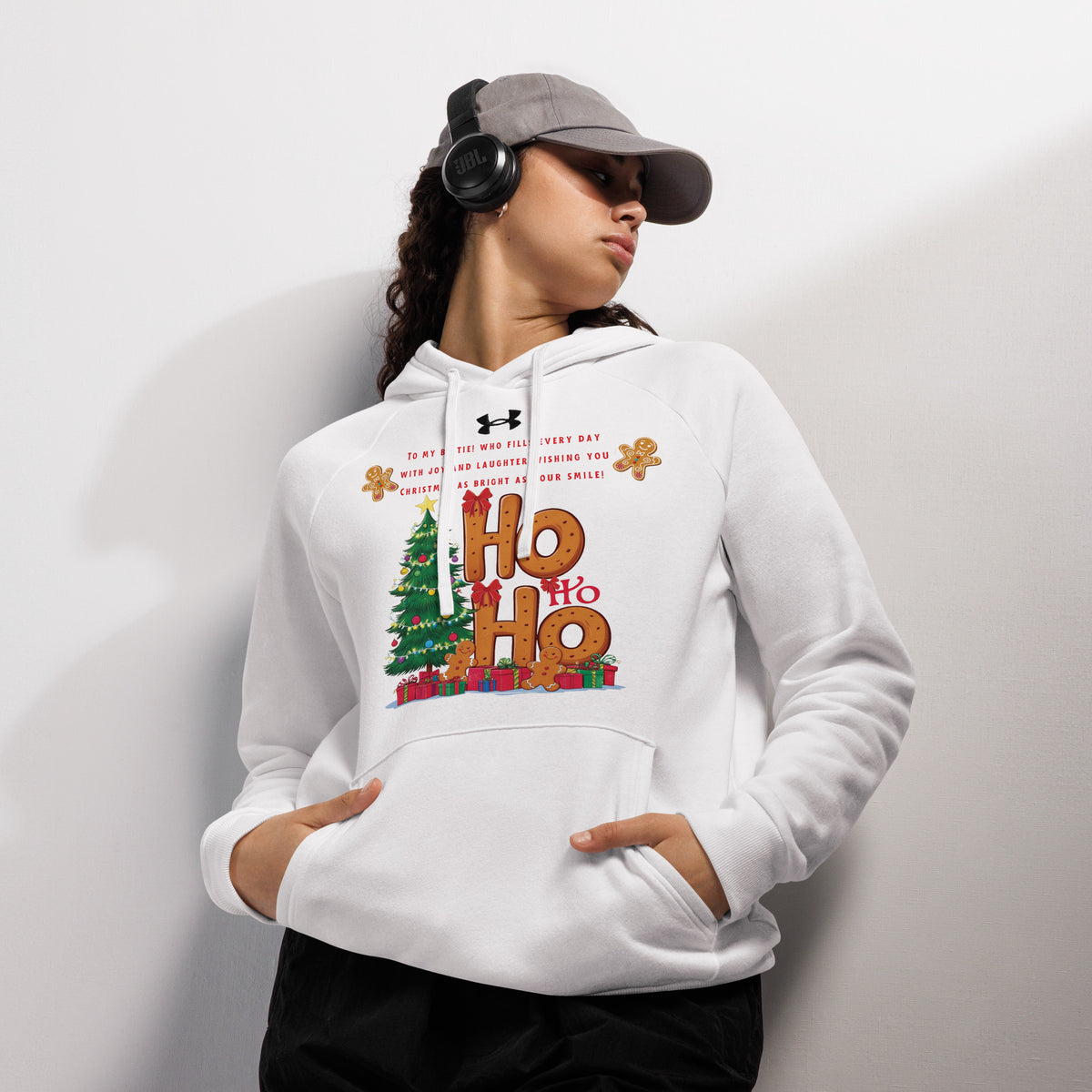 Ho Ho Ho - Celebrate the Season in Style - White - Hoodies