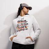 Carrying Love - Inspirational Mom Tribute - White - Hoodies