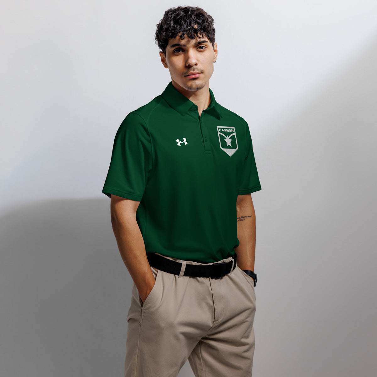 Empowered Passion Polo - Forest Green - Polo Shirts