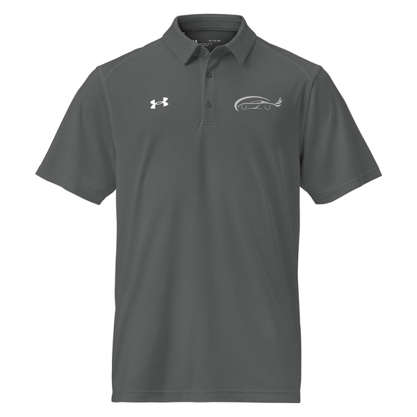 Streamlined Elegance - Modern Car Design Polo - Grey - Polo Shirts