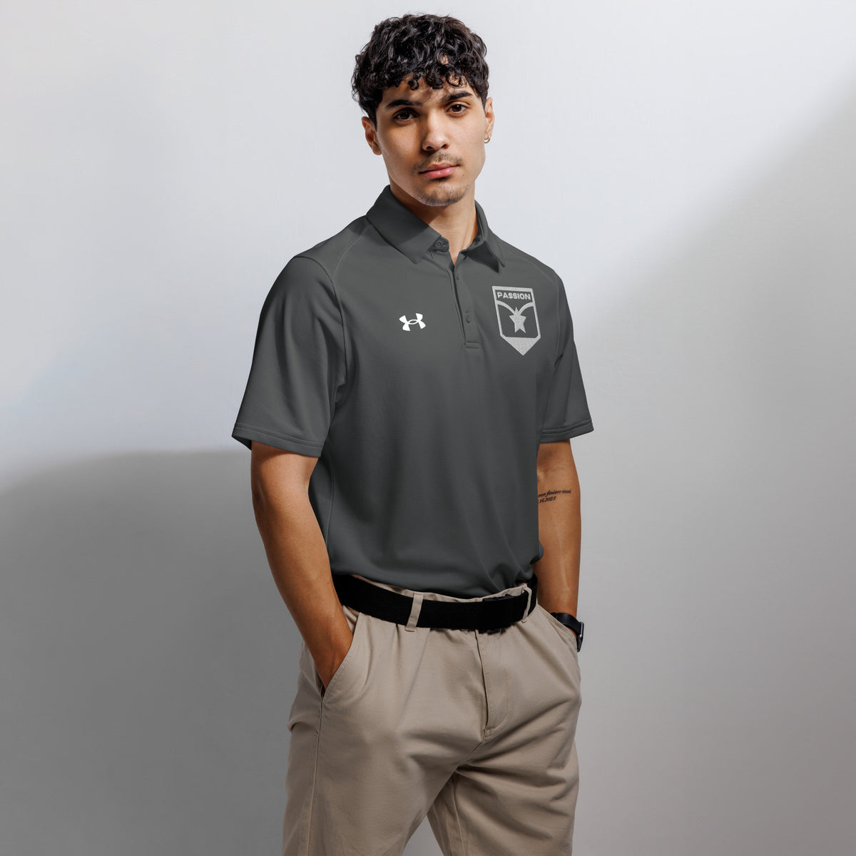 Empowered Passion Polo - Grey - Polo Shirts