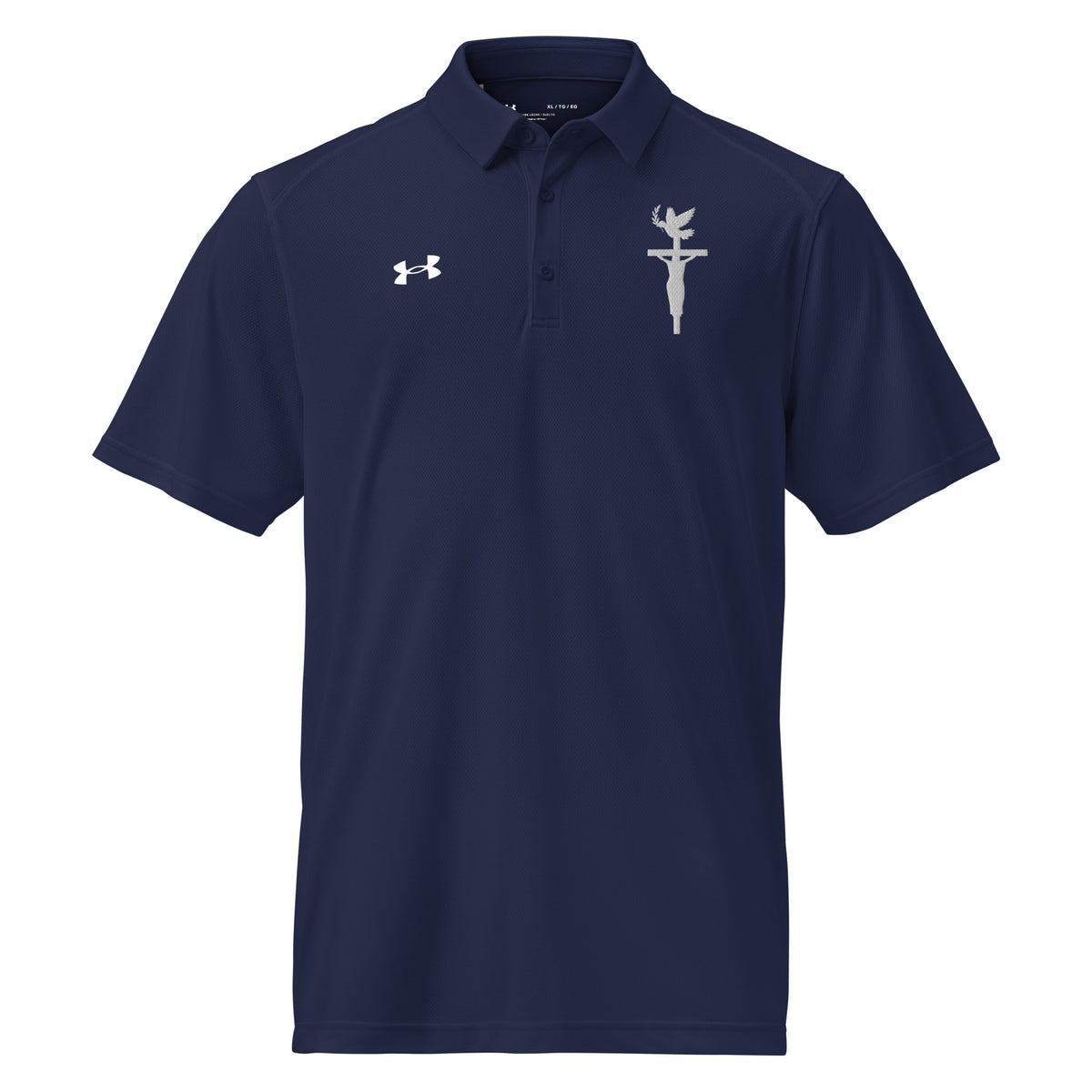 Faith & Tranquility - Christian Symbolism Polo - - Polo Shirts