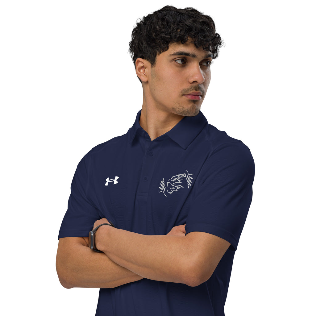 Fierce Elegance - The Tiger's Gaze Polo - Navy - Polo Shirts