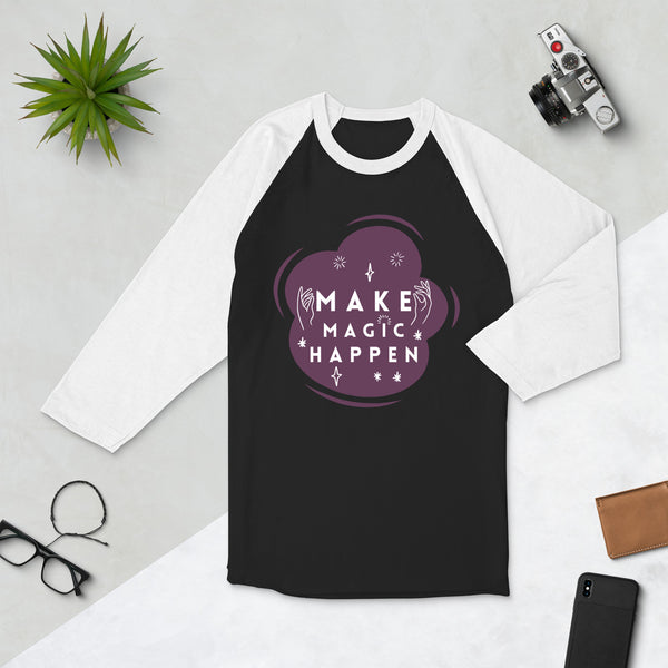 Conjure Your Dreams- Make Magic Happen Shirt - Black White - T-shirts