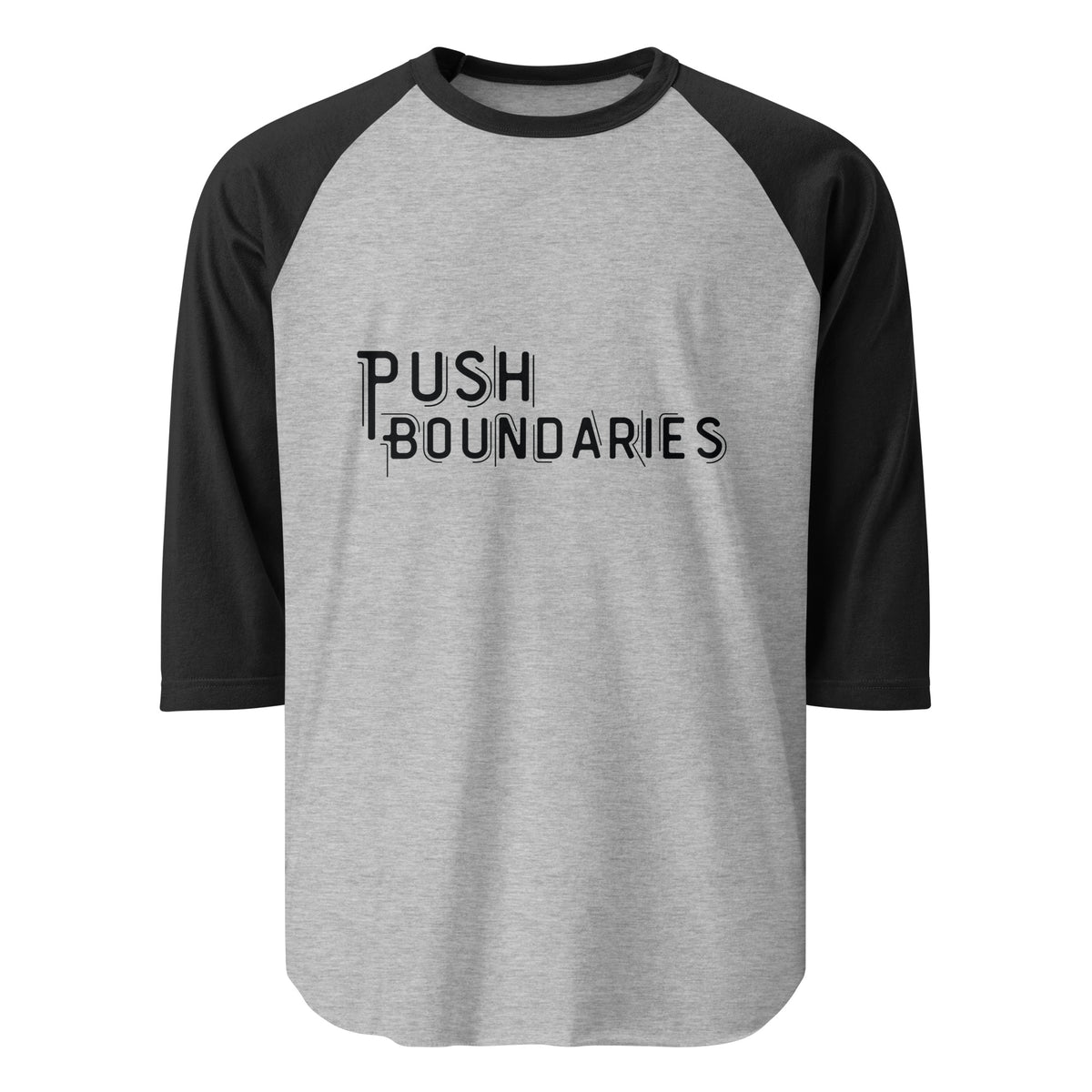 Break Limits - Push Boundaries Motivational Raglan - - T-shirts