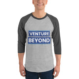 Venture Beyond 3/4 Sleeve Raglan - Heather Grey Heather Charcoal - T.shirts