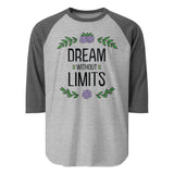 Dream Without Limits - Inspirational Floral Tee - - T-shirts