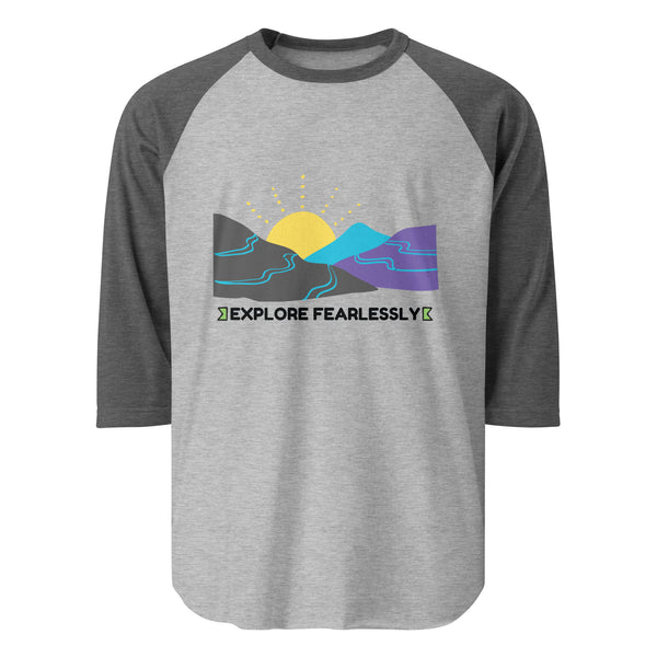 Explore Fearlessly - Adventurous Mountain T-Shirt - - T-shirts