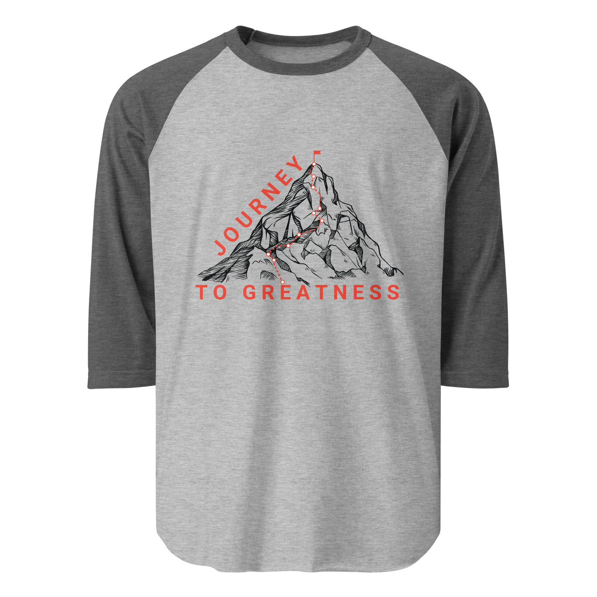 Redefine Your Path - Journey to Greatness Raglan Shirt - - T.shirts