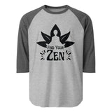 Zen Awakening - Meditative Lotus Raglan - - T.shirts