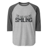 Just Keep Smiling - Cheerful Raglan Tee - - T.shirts