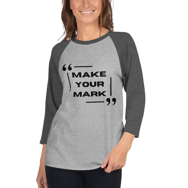 Leave Your Legacy - Make Your Mark Raglan - Heather Grey Heather Charcoal - T.shirts