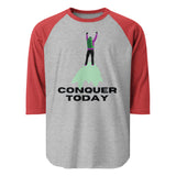 Conquer Today - Motivational Hiker T-Shirt - - T-shirts