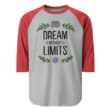 Dream Without Limits - Inspirational Floral Tee - - T-shirts