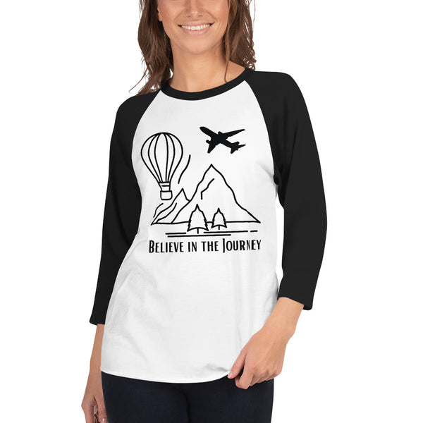 Believe in the Journey Adventure Tee - White Black - T-shirts