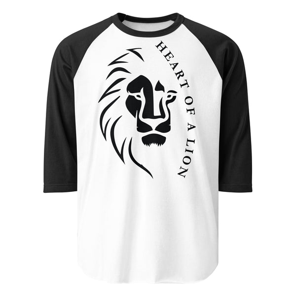 Fierce and Fearless - Heart of a Lion Raglan - - T-shirts