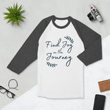 Find Joy in the Journey - Inspirational T-Shirt - White Heather Charcoal - T-shirts