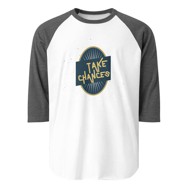 Leap Forward - TAKE CHANCES Inspirational Raglan - - T-shirts