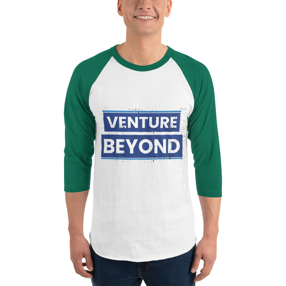 Venture Beyond 3/4 Sleeve Raglan - White Kelly - T.shirts