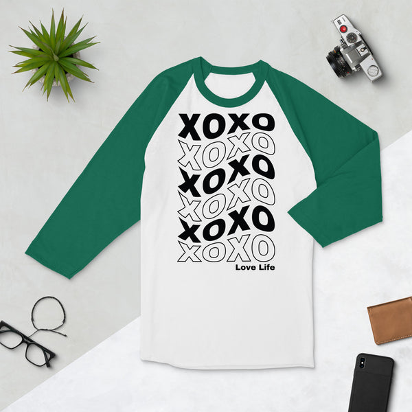 XO Pattern Motivational Shirt - White Kelly - T.shirts