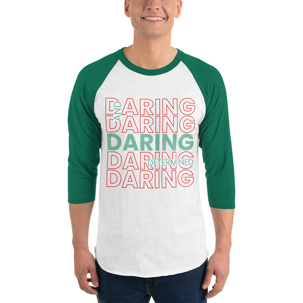 Daring and Determined Motivational Tee - White Kelly - T-shirts