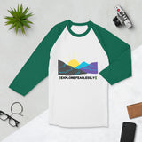 Explore Fearlessly - Adventurous Mountain T-Shirt - White Kelly - T-shirts