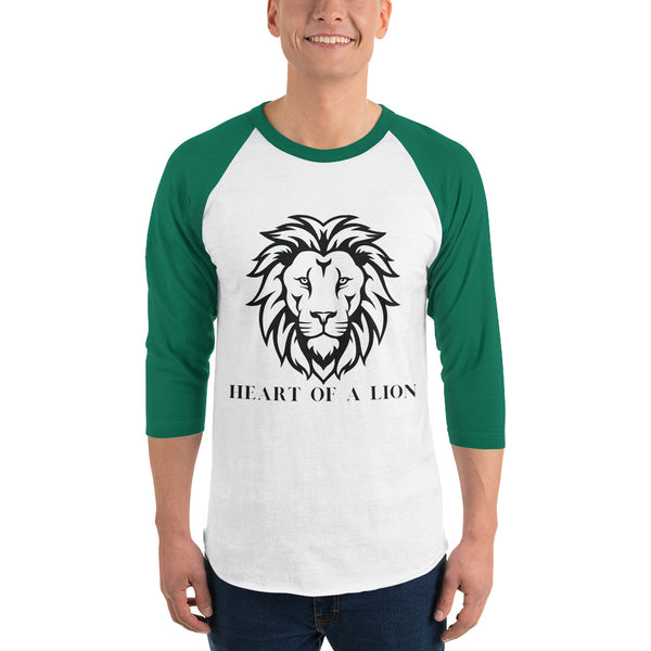 Heart of a Lion - Bold Statement T-Shirt - White Kelly - T.shirts