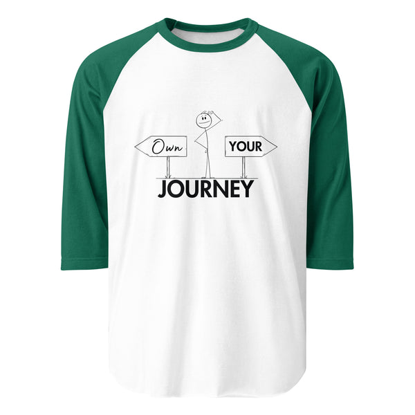 Personal Empowerment - Own Your Journey ¾ Sleeve Tee - - T.shirts