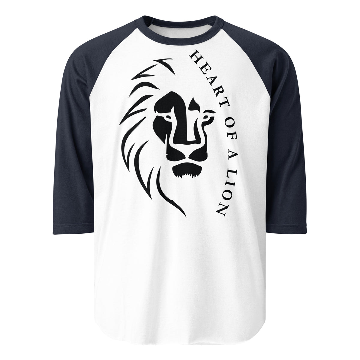 Fierce and Fearless - Heart of a Lion Raglan - - T-shirts