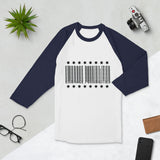 Geometric Flair - Embrace Possibilities Raglan - White Navy - T.shirts