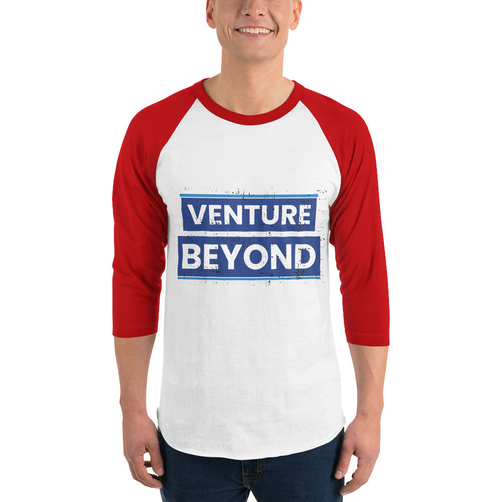 Venture Beyond 3/4 Sleeve Raglan - White Red - T.shirts