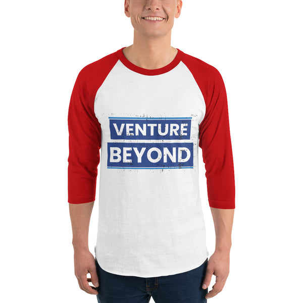 Venture Beyond 3/4 Sleeve Raglan - White Red - T.shirts