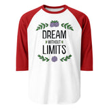 Dream Without Limits - Inspirational Floral Tee - - T-shirts