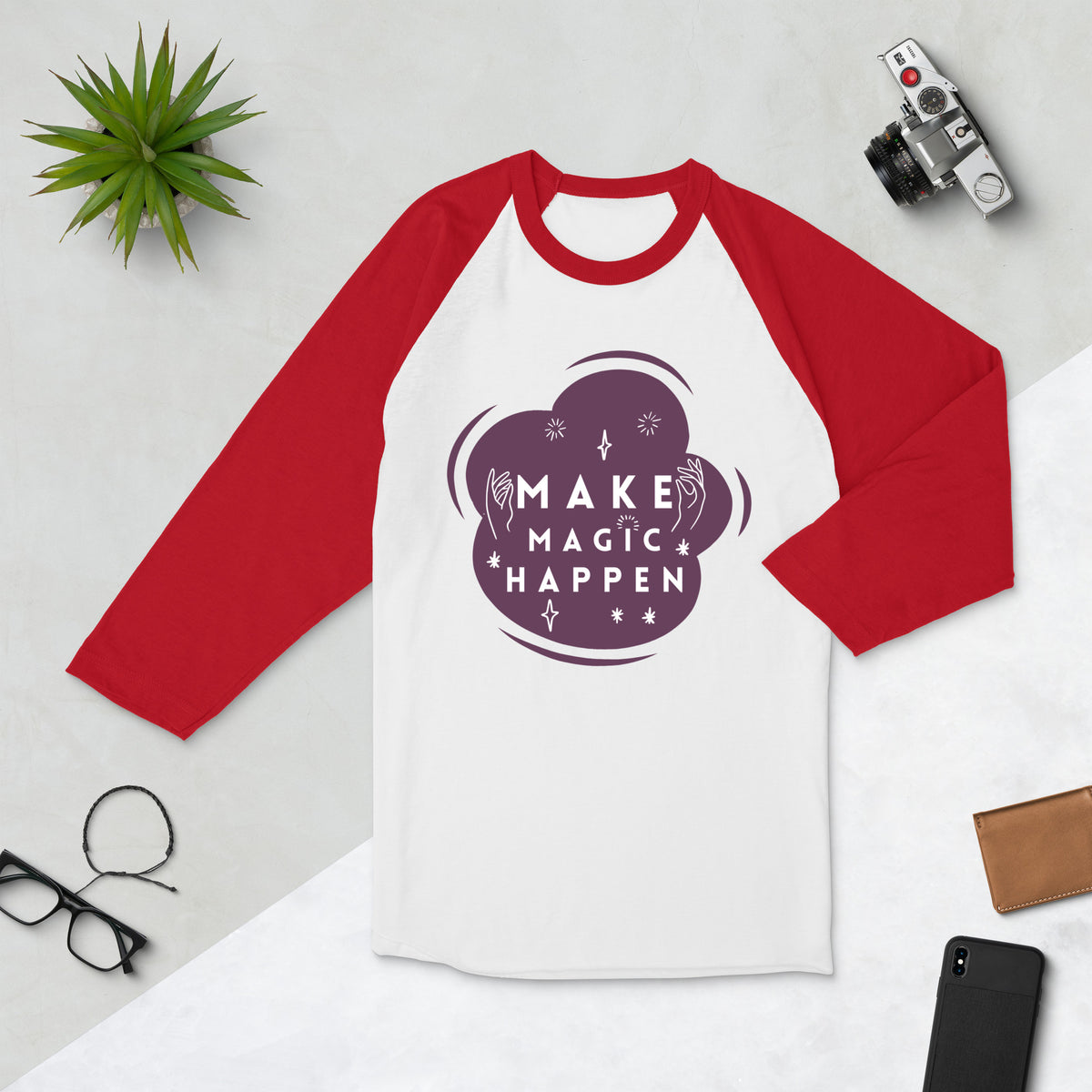 Conjure Your Dreams- Make Magic Happen Shirt - White Red - T-shirts