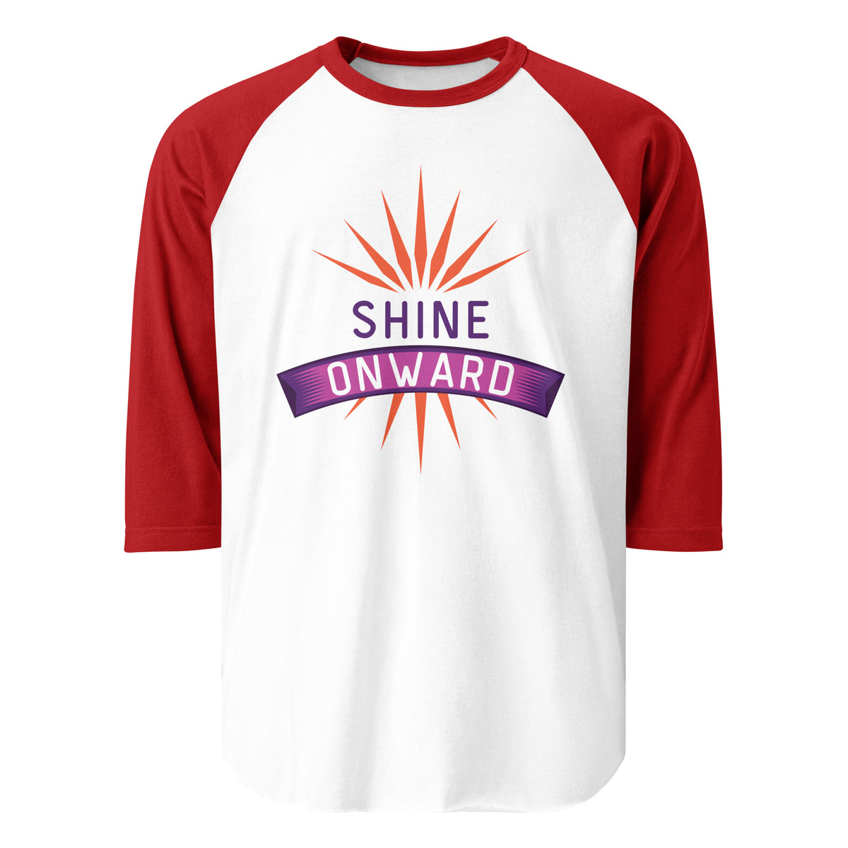 Embrace the Glow - SHINE ONWARD Raglan Tee - - T-shirts