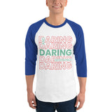 Daring and Determined Motivational Tee - White Royal - T-shirts