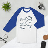 Find Joy in the Journey - Inspirational T-Shirt - White Royal - T-shirts