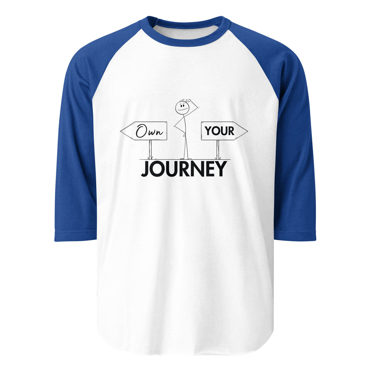 Personal Empowerment - Own Your Journey ¾ Sleeve Tee - - T.shirts