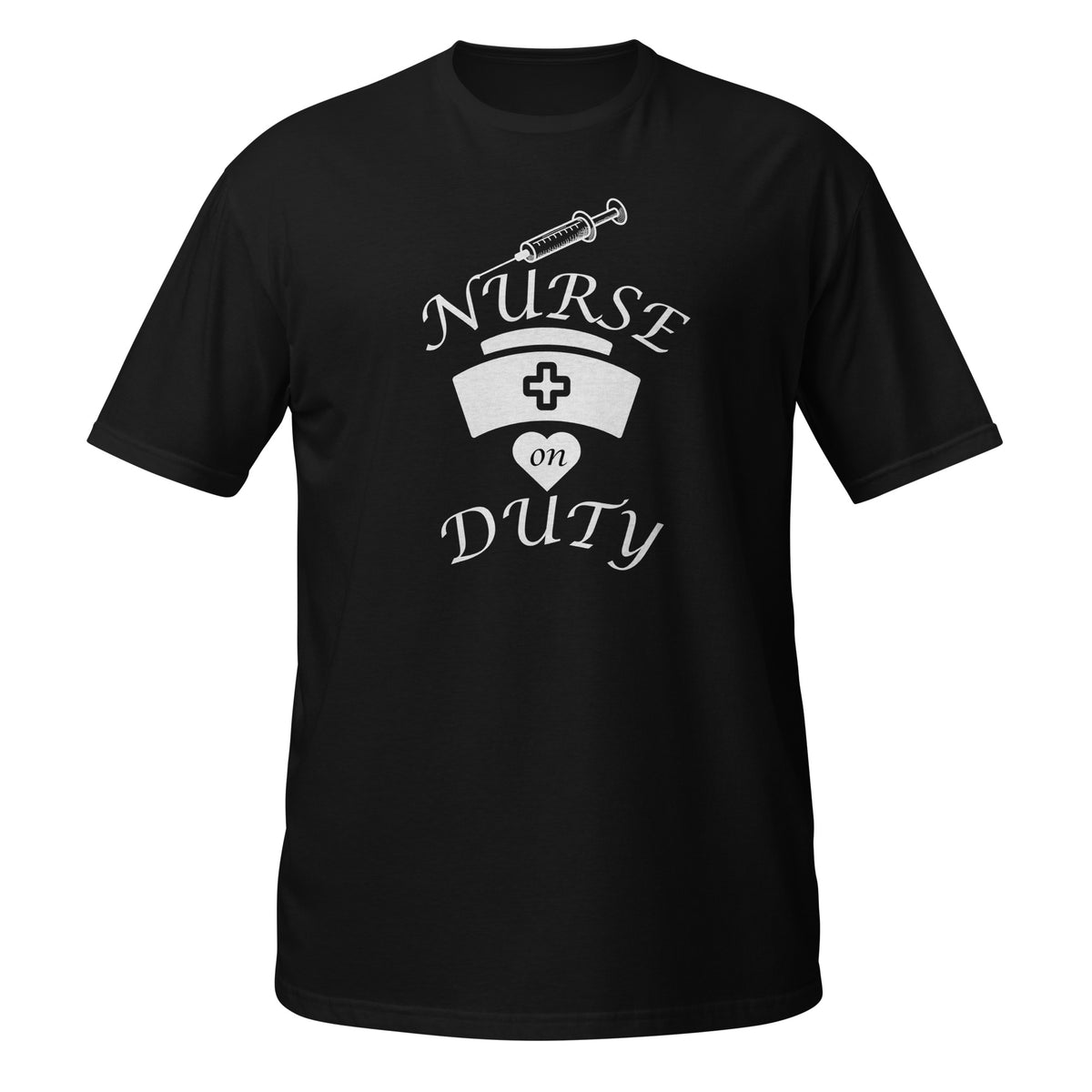 Needle Nurse - Honoring Healthcare with Our Nurse Duty Shirt - Black - Print Material