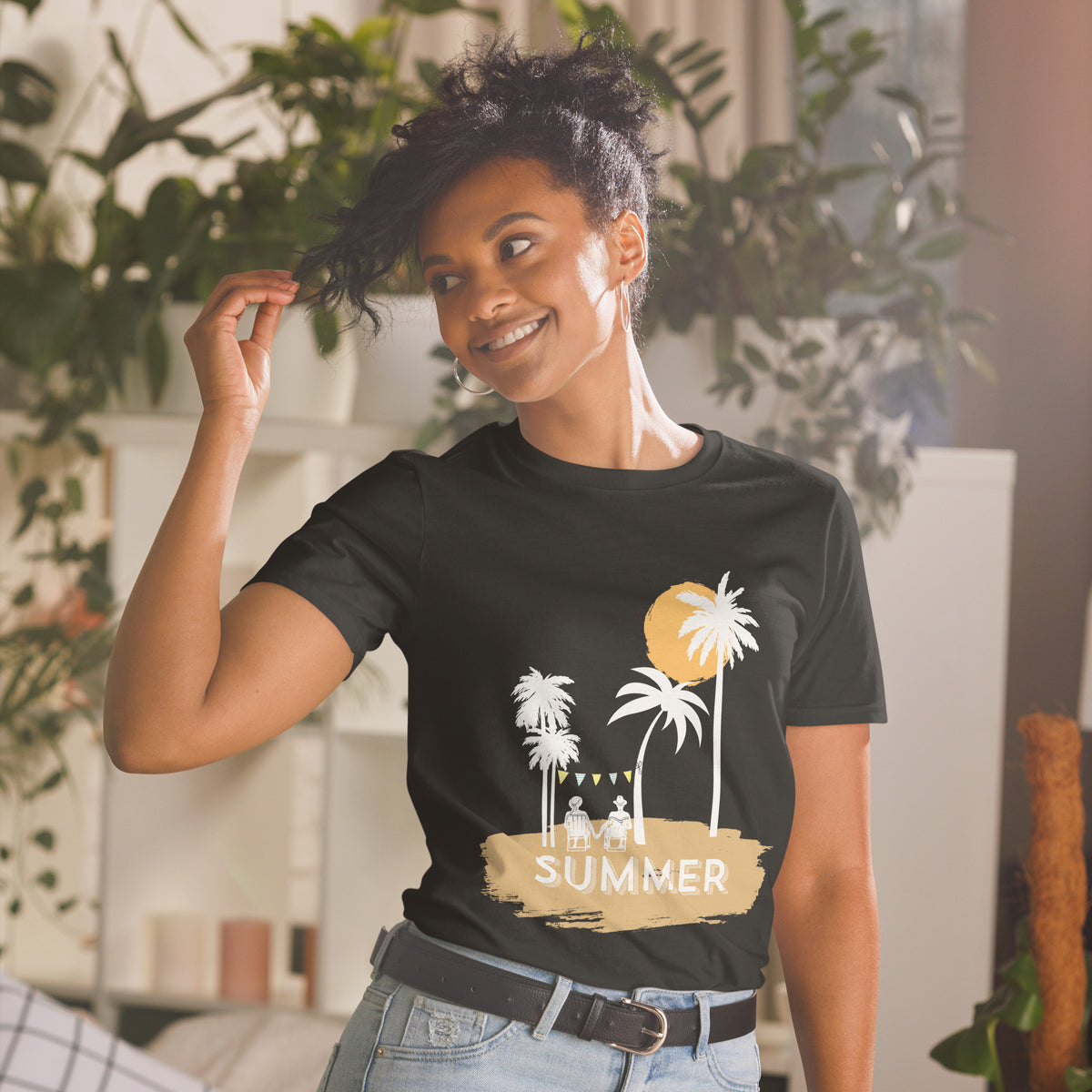 Sunset Bliss - Relive Summer Romance with Our Beach-Inspired Tee - - T-shirts