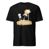 Sunset Bliss - Relive Summer Romance with Our Beach-Inspired Tee - Black - T-shirts