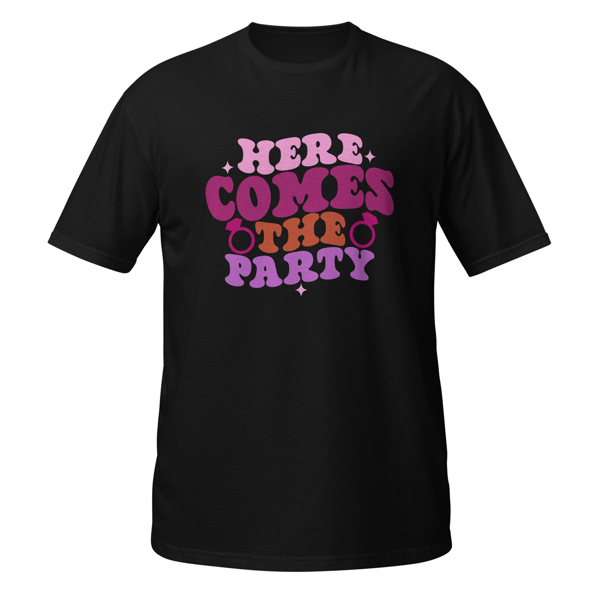 Party On - Express Your Festive Spirit with Our Dynamic Tee - Black - T-shirts