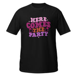 Party On - Express Your Festive Spirit with Our Dynamic Tee - Black - T-shirts