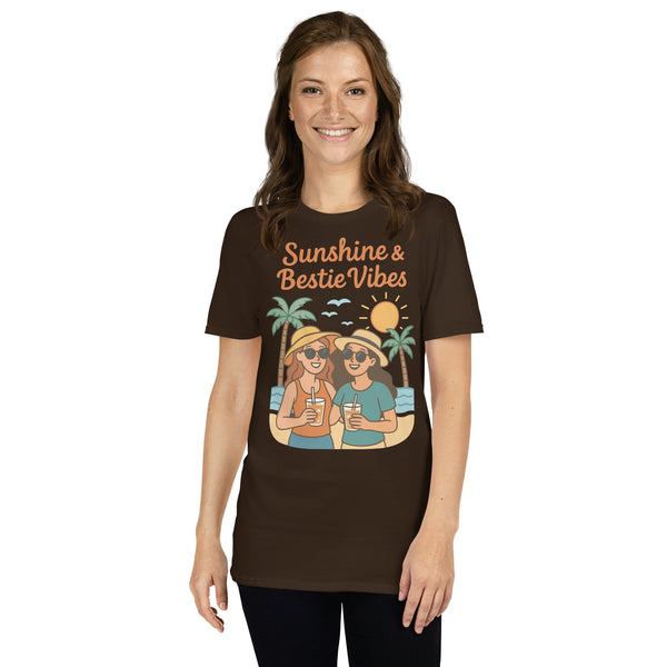 Bestie Summer T-Shirt – A Gift Full of Memories - Dark Chocolate - T-Shirts