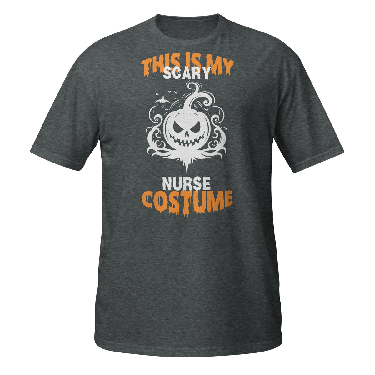 Pumpkin Grin Nurse Shirt - Halloween Fun - - Print Material