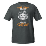 Pumpkin Grin Nurse Shirt - Halloween Fun - - Print Material