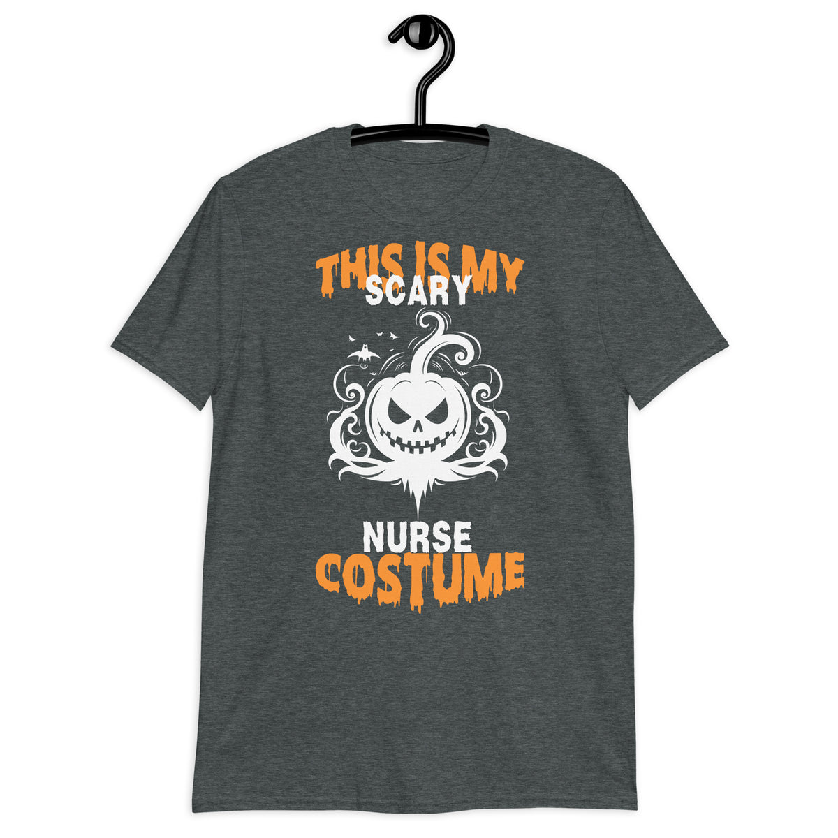 Pumpkin Grin Nurse Shirt - Halloween Fun - - Print Material