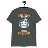 Pumpkin Grin Nurse Shirt - Halloween Fun - - Print Material