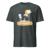 Sunset Bliss - Relive Summer Romance with Our Beach-Inspired Tee - Dark Heather - T-shirts