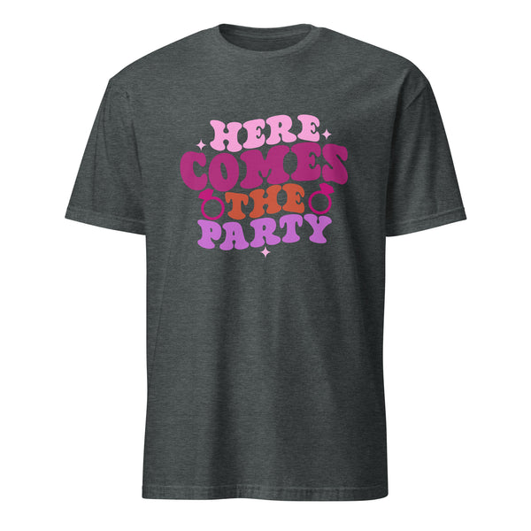 Party On - Express Your Festive Spirit with Our Dynamic Tee - - T-shirts